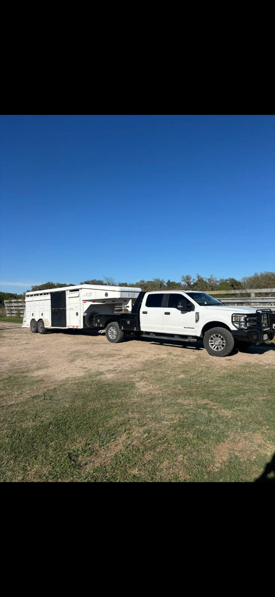 635 Exotics truck and stock trailer ready for transport